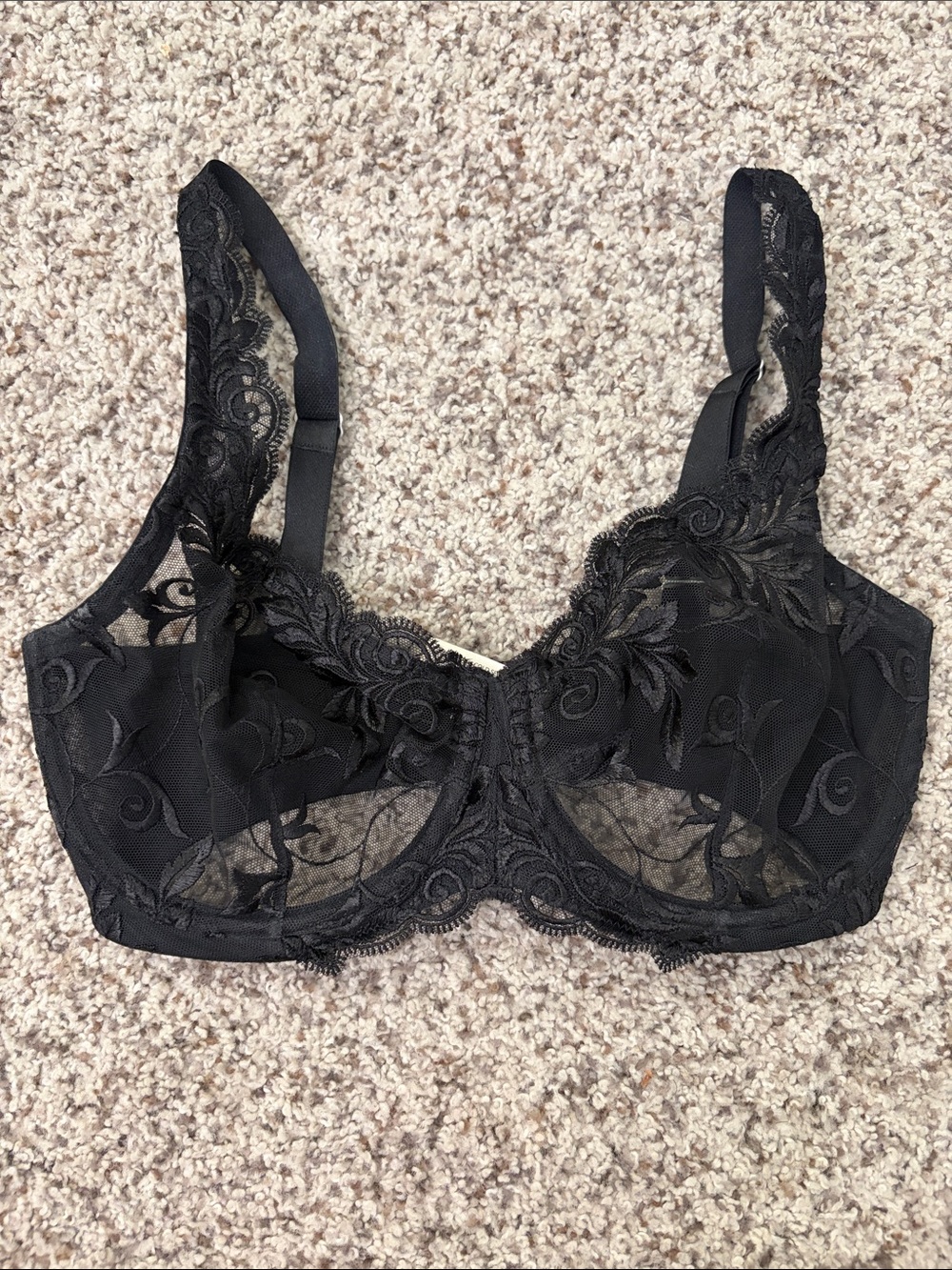 Soma Black Lace Underwire Bra
